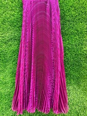 Fashion Nova Women's Bright Fuchsia Pleated Maxi Skirt